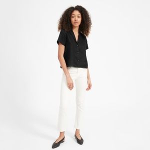 Everlane The Linen Short-Sleeve Notch Shirt